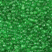 Glasperlen rocailles 11/0 (2mm) Transparent emerald green